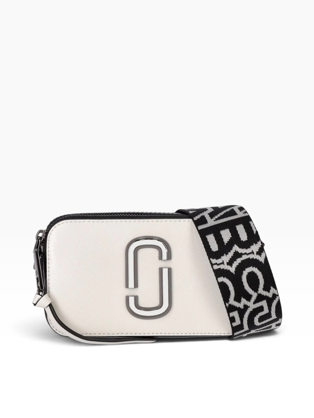Marc Jacobs White/Black Snapshot Bag crossbody bag